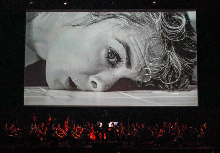 LA Opera Off Grand's 2019 screening of "Psycho" at The Theatre at Ace Hotel (Photo Credit: Lawrence K. Ho)
