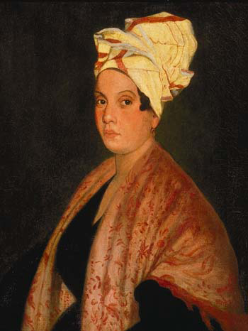 A 1920 painting of Marie Laveau by Frank Schneider based on an 1835 painting