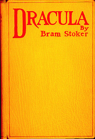 The first edition cover of Dracula