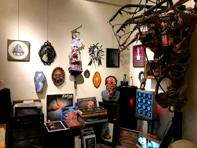 The 2019 Dreaming of Spirits art display at Hyaena Gallery in Burbank, California